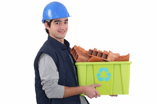 Office clearance professionals removing furniture